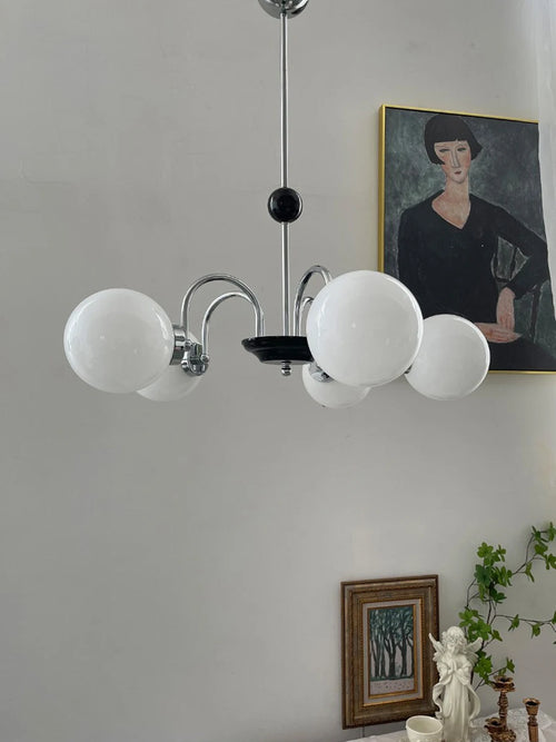 lustre moderne led décoration nordique éclairage intérieur - vue 6 sur 16