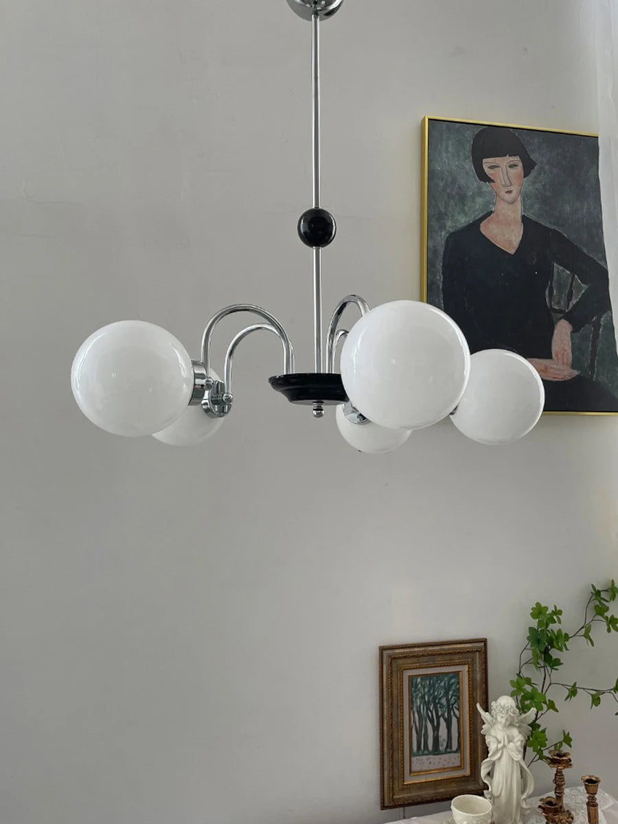lustre moderne led décoration nordique éclairage intérieur - vue 5 sur 16