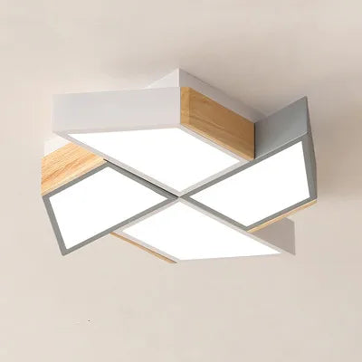 plafonnier led en forme de moulin à vent design moderne - vue 11 sur 18