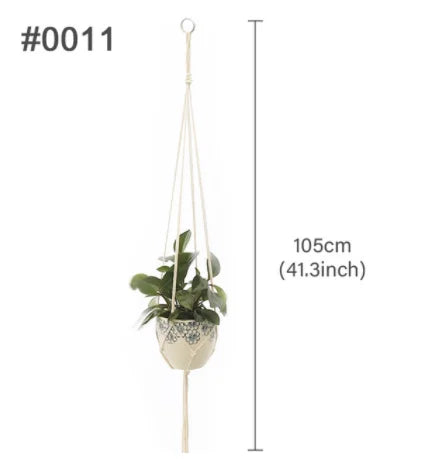 suspension en macramé pour pots de fleurs décoratifs - vue 19 sur 20