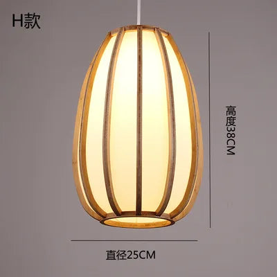 lustre en bambou style zen pour ambiance relaxante - vue 11 sur 29
