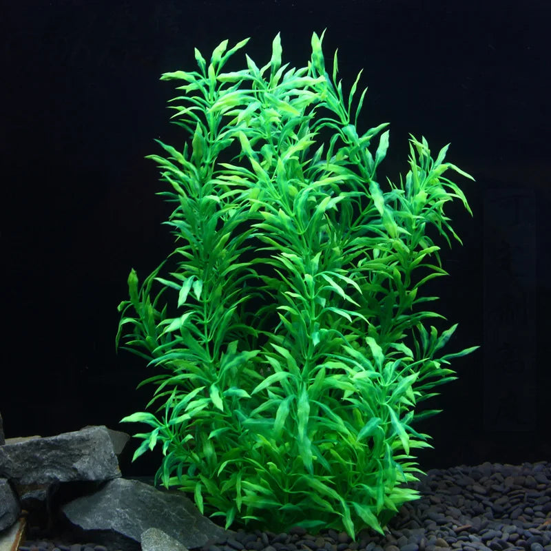 gazon aquatique artificiel pour décoration d'aquarium avec plantes en plastique - vue 2 sur 10