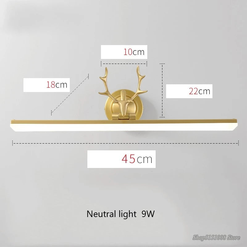 lumière led étanche pour miroir de salle de bain nordique - vue 11 sur 11