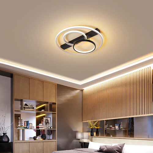 plafonnier led rond design moderne pour intérieur élégant - vue 3 sur 8