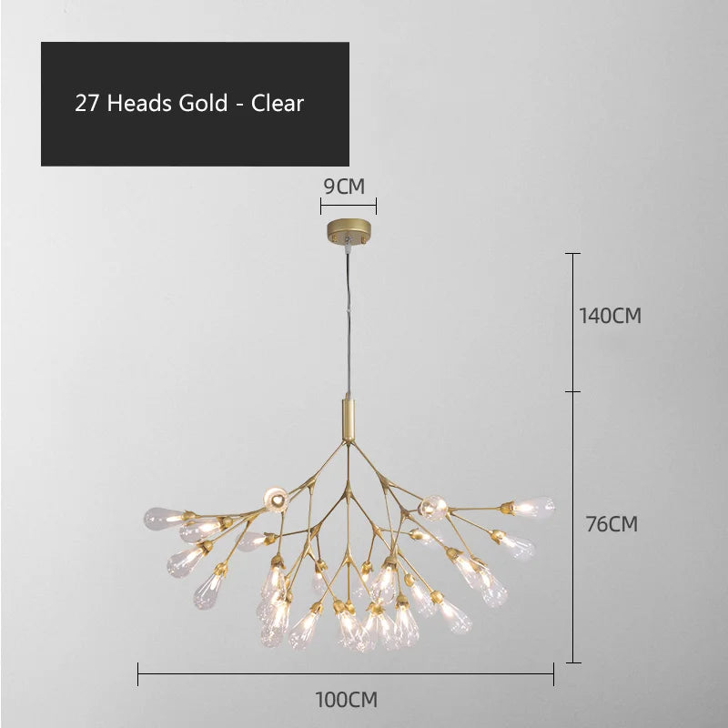 lustre luciole design post-moderne pour intérieur élégant et créatif - vue 17 sur 23