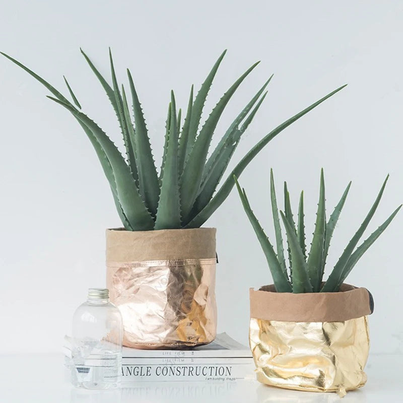 plantes succulentes artificielles pour décoration intérieure et extérieure - vue 3 sur 8