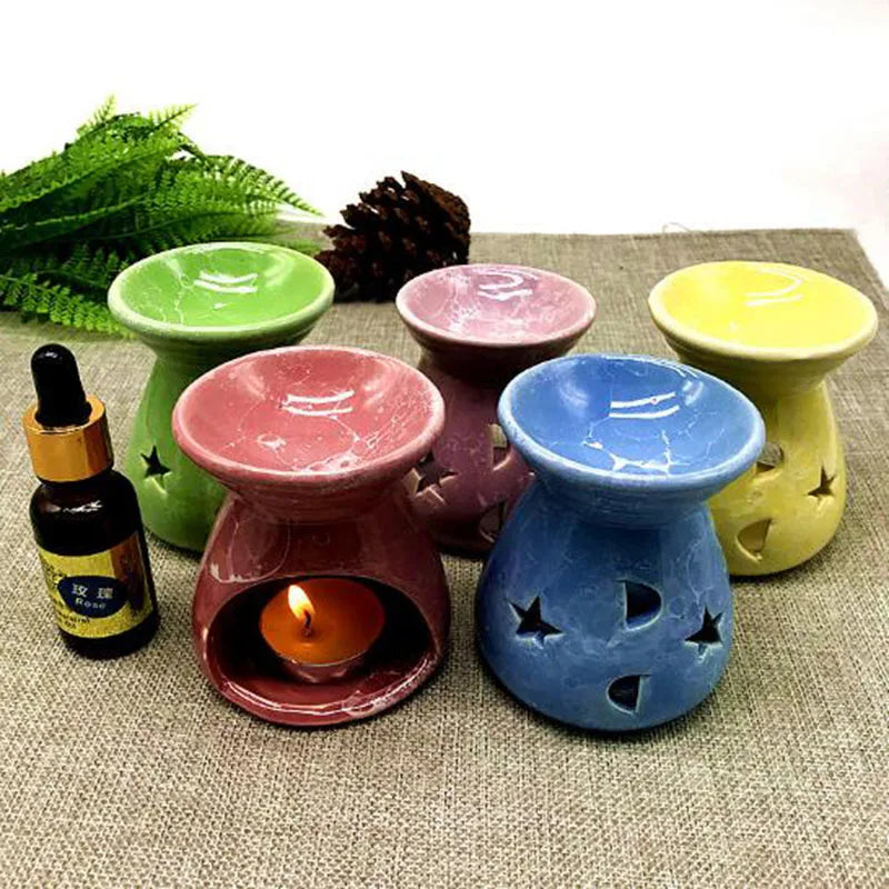bougie aromathérapie brûleur dhuile essentielle pour détente et décoration - vue 6 sur 13
