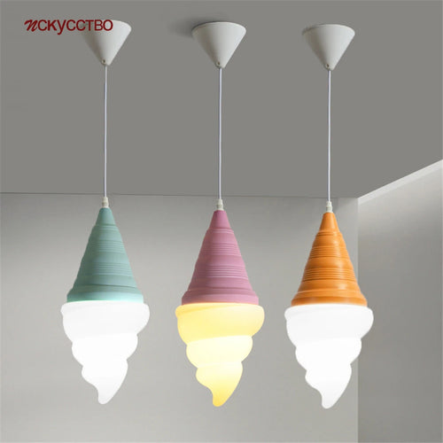 suspension enfants led créatif cônes crème glacée - vue 2 sur 9