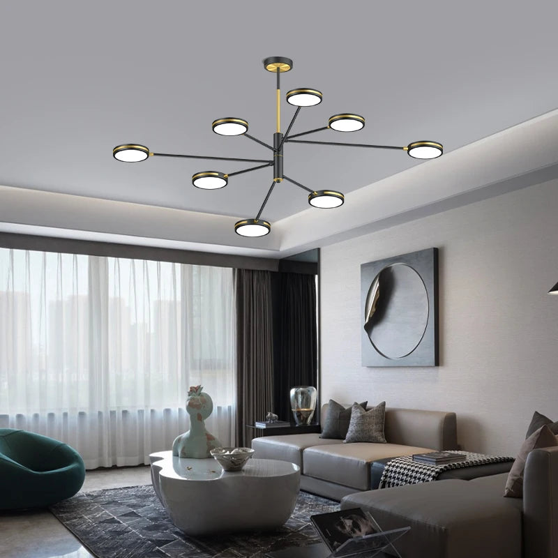 lustre led moderne pour restaurant style nordique - vue 3 sur 9