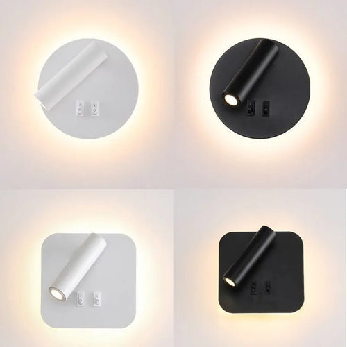 lustre led minimaliste avec interrupteur de projecteur déco - vue 3 sur 14