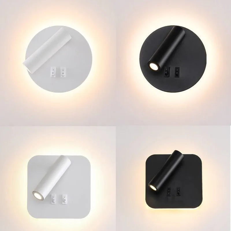 lustre led minimaliste avec interrupteur de projecteur déco - vue 3 sur 14