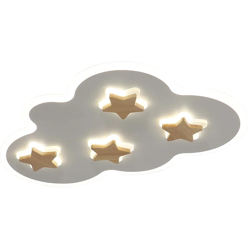 plafonnier led créatif nuages et étoiles pour enfants - vue 5 sur 9