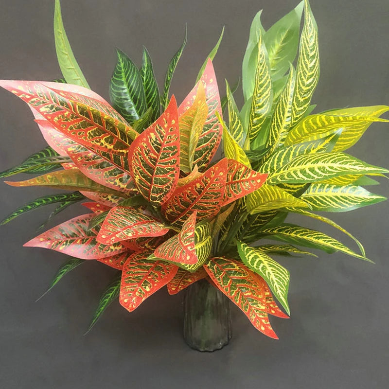 branches de palmier artificielles tropicales décoratives en plastique - vue 2 sur 13