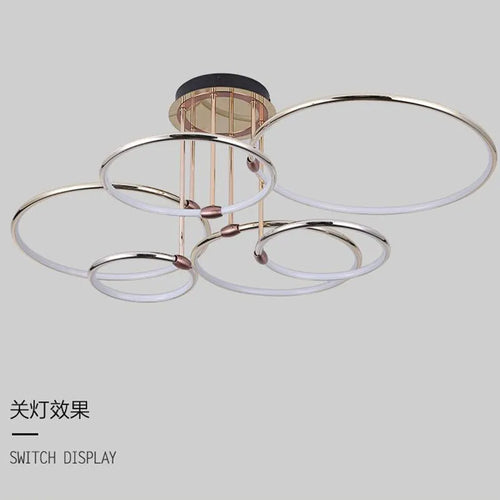 lustre circulaire moderne et luxueux pour éclairage intérieur - vue 3 sur 11