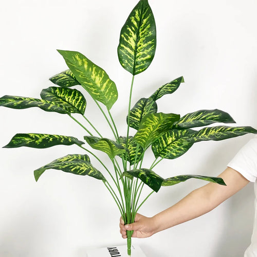 plantes artificielles strelitzia et monstera pour décoration tropicale - vue 10 sur 12
