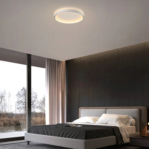 plafonnier led rond blanc - vue 2 sur 6