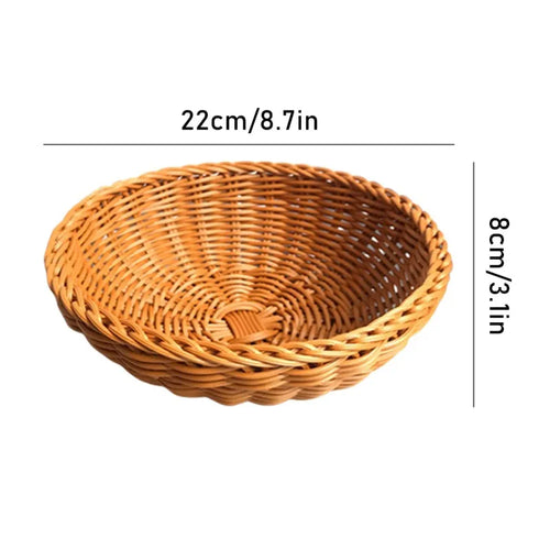 panier tissé à la main pour fruits et légumes rangement et pique-nique - vue 30 sur 29
