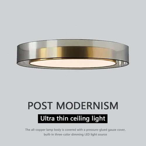 plafonnier moderne en cuivre design nordique pour décoration intérieure - vue 3 sur 9