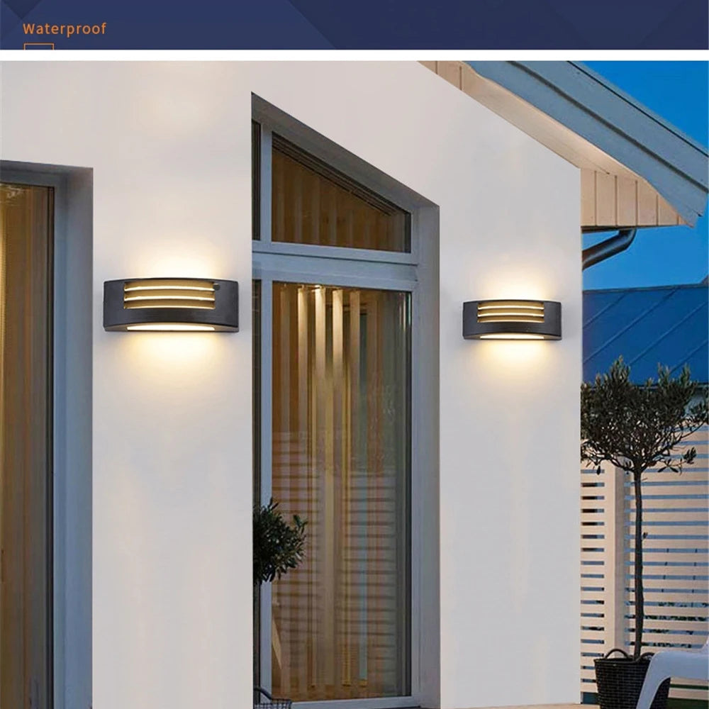 applique murale moderne étanche en aluminium pour extérieur - vue 3 sur 8