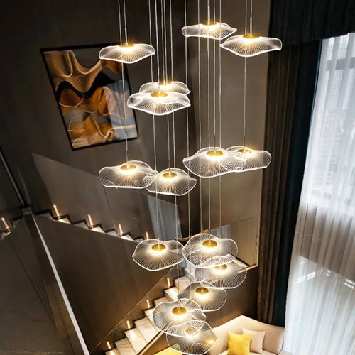 suspension moderne en acrylique pour décoration intérieure élégante - vue 6 sur 18