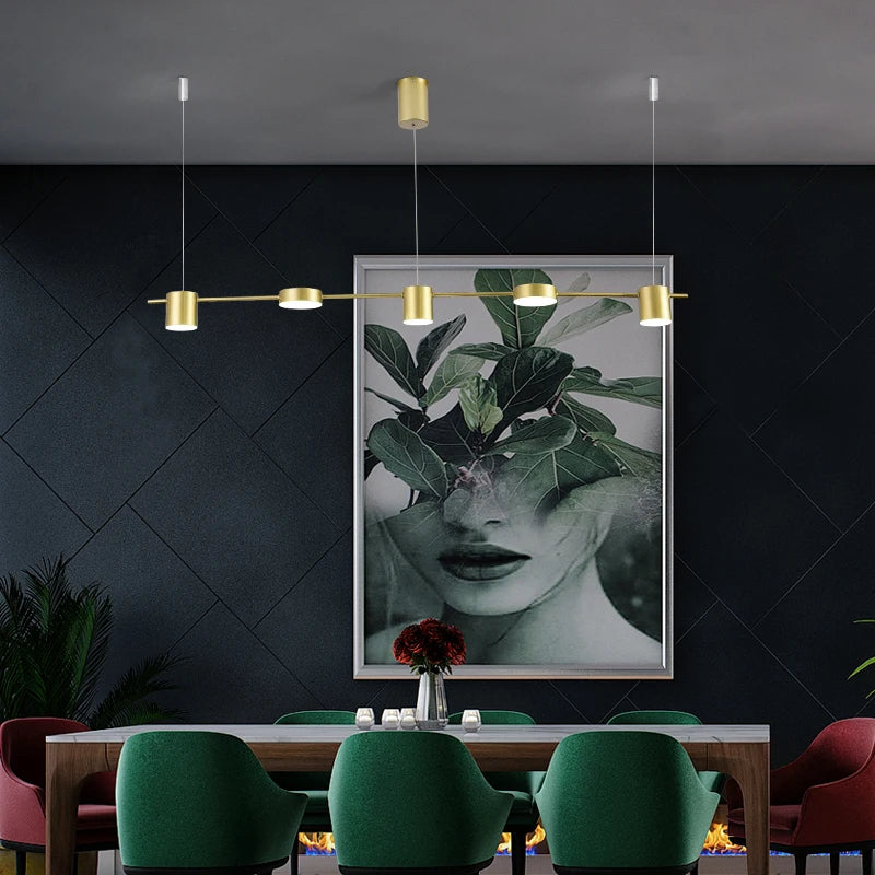 lustre moderne créatif trois têtes pour restaurant et hôtel - vue 2 sur 10
