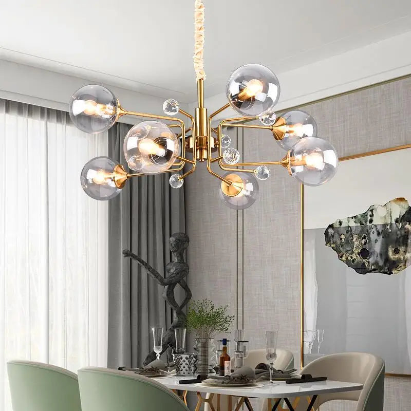suspension nordique en verre transparent pour intérieur réglable - vue 3 sur 18