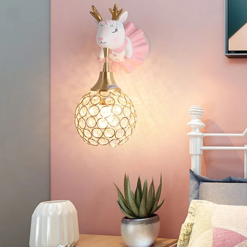applique murale design animal éléphant et cerf pour enfants - vue 4 sur 10