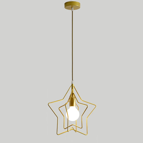 lustre industriel vintage en métal pour éclairage rétro intérieur - vue 8 sur 8