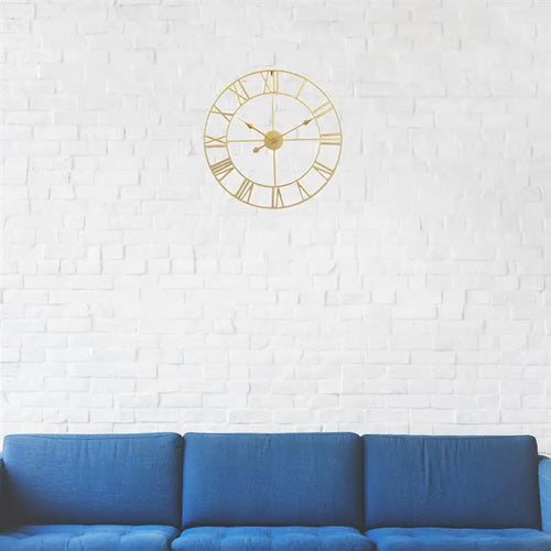 horloge murale silencieuse en fer décoration simple pour la maison - vue 9 sur 9