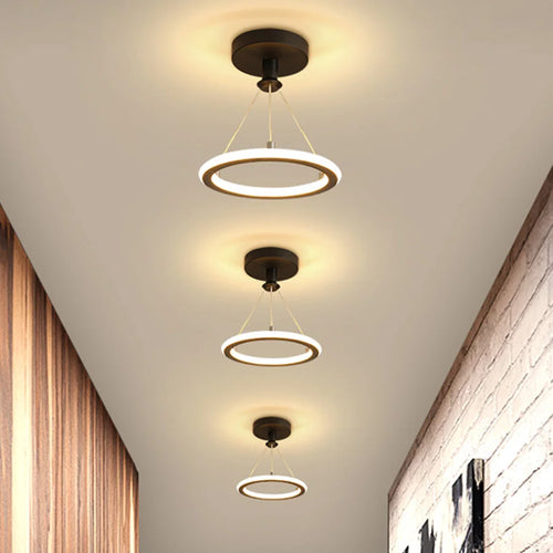 plafonnier moderne à leds design rond pour intérieur élégant - vue 3 sur 8