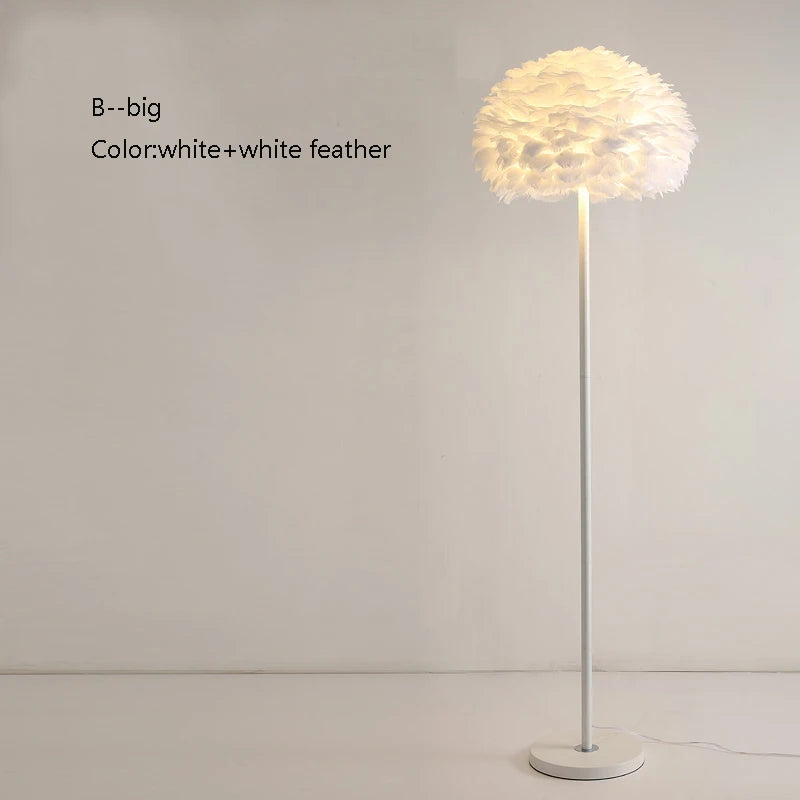 lampadaire créatif plumes pour mariage et célébration - vue 12 sur 22