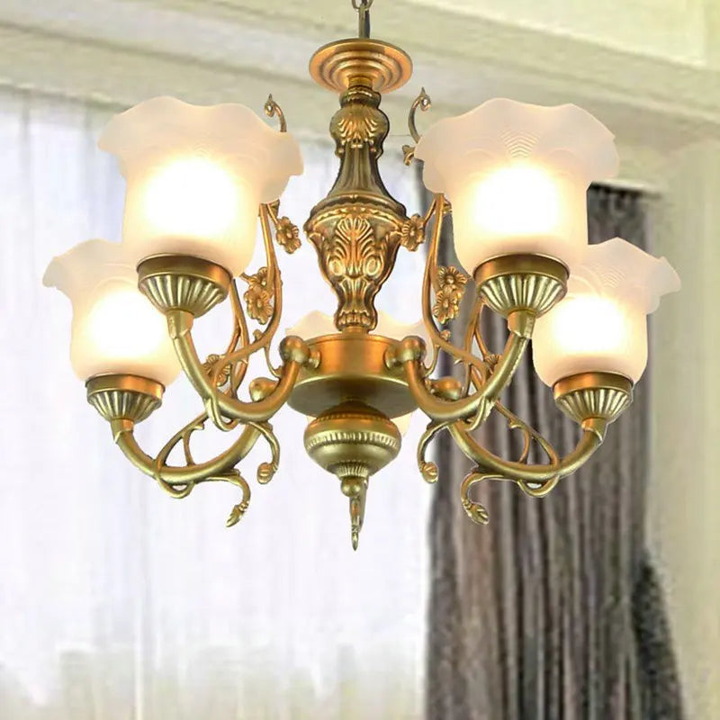 lustre style européen pour éclairage intérieur et décoration maison - vue 6 sur 12