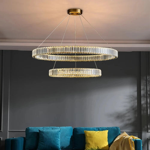 lustre moderne en cristal design haut de gamme élégant et raffiné - vue 6 sur 18