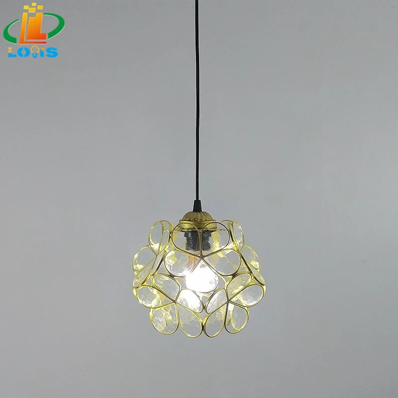 lampe à pétales en verre style nordique pour décoration intérieure - vue 16 sur 18