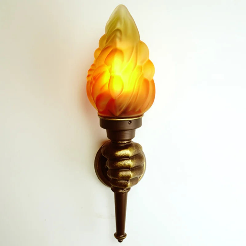 applique murale rétro flamme luminaire pour extérieur bar restaurant - vue 4 sur 8