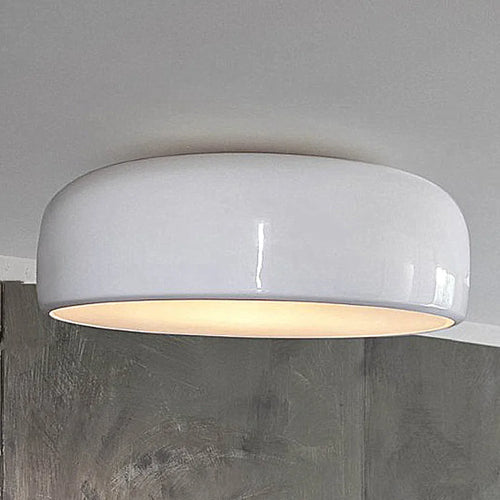plafonnier led rond design smithfield en aluminium style scandinave hôtel - vue 6 sur 6