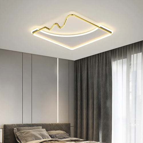 plafonnier led décoratif pour intérieur moderne et élégant - vue 4 sur 15