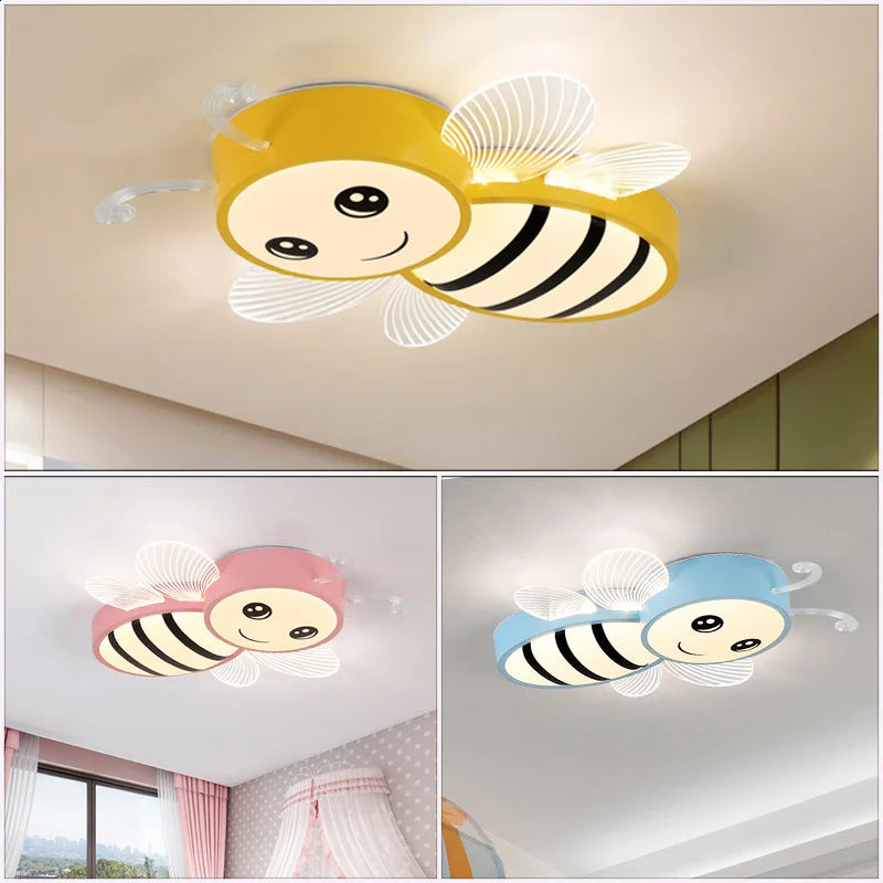 lampe led intelligente en forme d'abeille avec intensité réglable - vue 5 sur 9