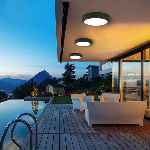 plafonnier extérieur étanche pour éclairage jardin balcon porche - vue 5 sur 6