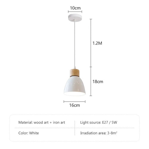 Lustre nordique bois 3 têtes décor - vue 12 sur 26