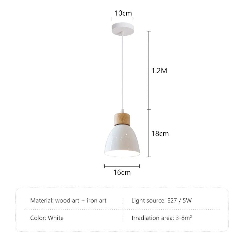 Lustre nordique bois 3 têtes décor - vue 12 sur 26