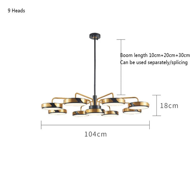 suspension style nordique luminaire décoratif d'intérieur idéal loft - vue 13 sur 13