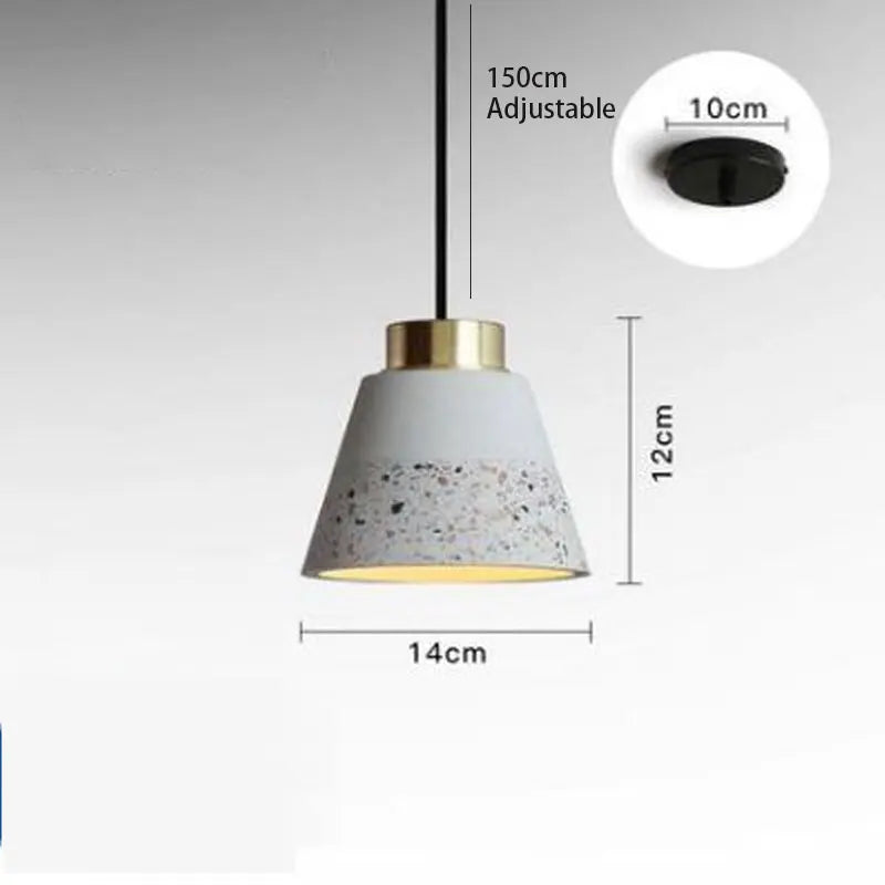 suspension vintage en ciment pour bar et café - vue 9 sur 14
