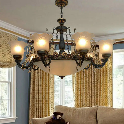 lustre style européen pour éclairage intérieur et décoration maison - vue 13 sur 12