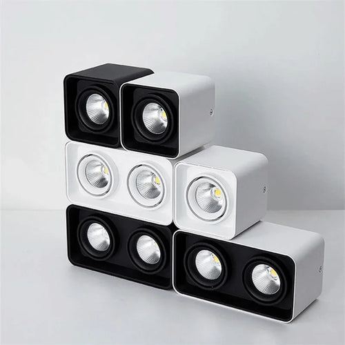 spot lumineux led carré à montage en surface variable très brillant - vue 4 sur 5