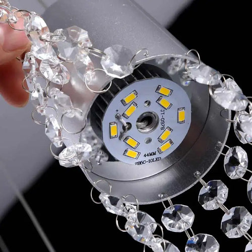suspension moderne en cristal pour éclairage intérieur décoratif - vue 7 sur 6