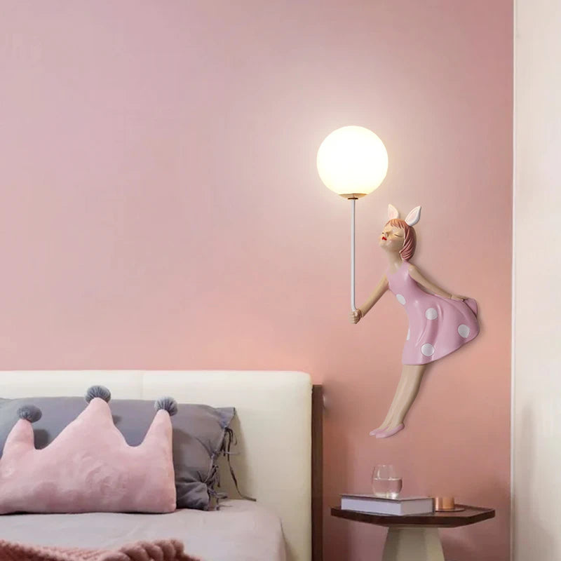 applique murale ballon pour chambre d'enfant créative et moderne - vue 4 sur 8