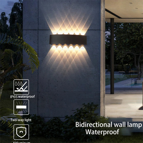 applique murale led extérieur étanche en aluminium - vue 5 sur 11