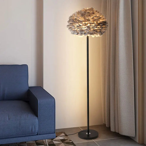 lampadaire créatif plumes pour mariage et célébration - vue 3 sur 22