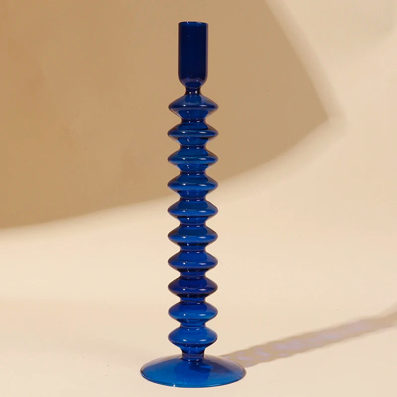 bougeoirs en verre pour décoration romantique et fêtes - vue 13 sur 14
